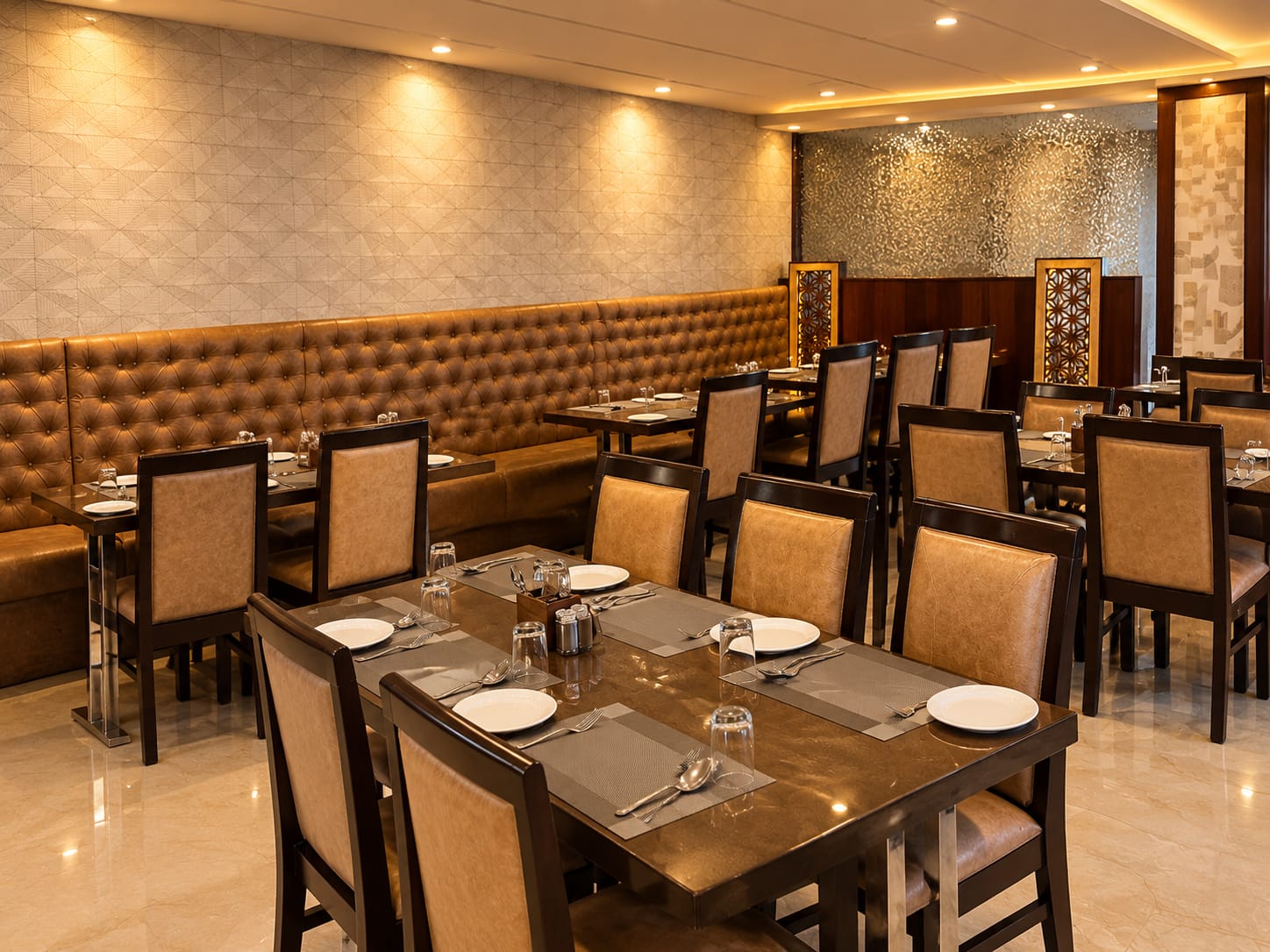 Dining at Maharaj Fine Dine Restaurant
